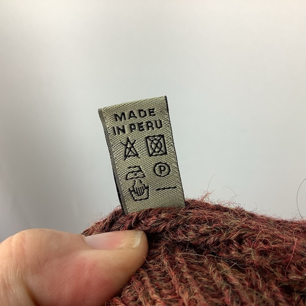 Wooly Webers Rust Colored Alpaca Open Cardigan Sw… - image 6